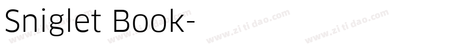 Sniglet Book字体转换